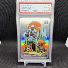 2024 Panini Donruss Terrell Owens Dallas Cowboys Downtown! #8 PSA 10