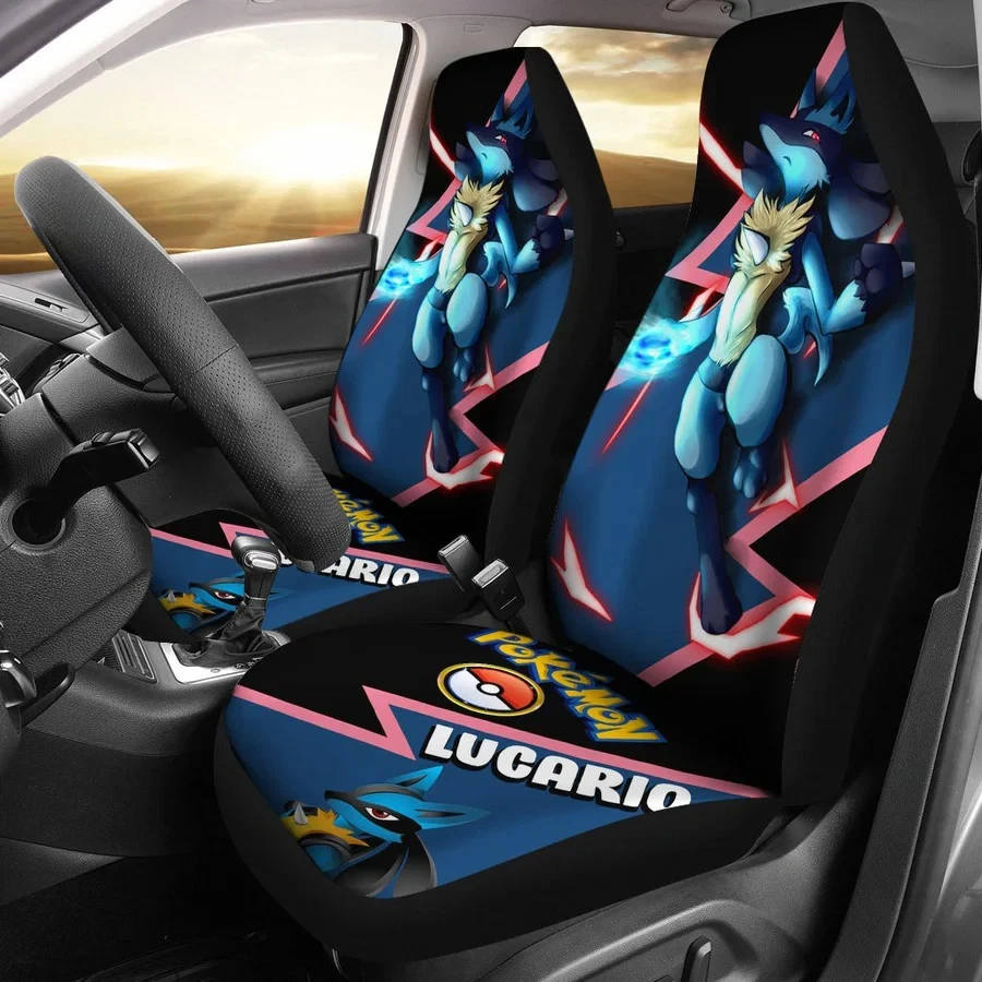 Lucario Car Seat Covers Anime Car Accessories
