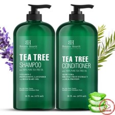 Botanic Hearth Tea Tree Shampoo  Conditioner Set for Dry Scalp - 16 oz