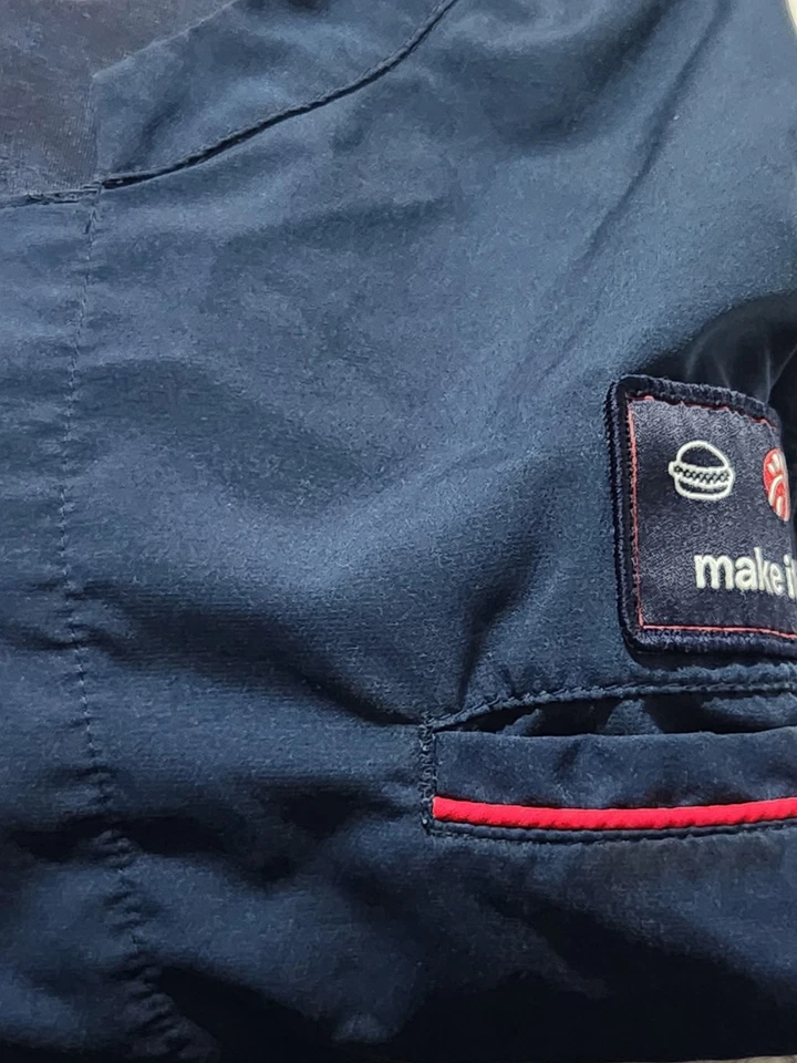 Chick Fil A Chef Coat Jacket Shirt Uniform Cook Black ZIP Oobe Team Style L - Image 4 of 4