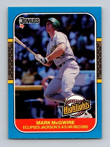 1987 Donruss Highlights #46 Mark McGwire b22