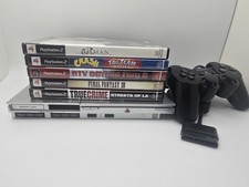 READ DESCRIPTION Sony PlayStation 2 Slim SCPH-90001 Bundle + 5 Games