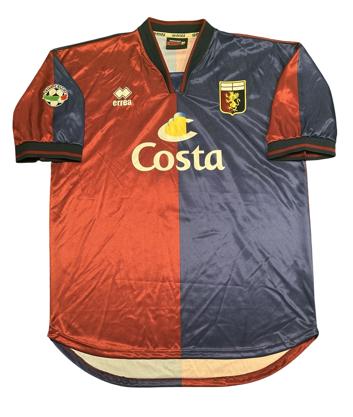 MAGLIA CALCIO GENOA TEDESCO MATCH WORN PREPARATA 2004/05 ERREA JERSEY TRIKOT