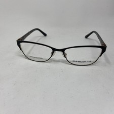 MARCOLIN EYEWEAR MA5006 005 52-16-135 BLACK PURPLE GOLD FLEX HINGE EYEGLASS 127A