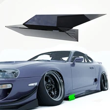 Premium Rear Side Skirt Extensions – 12x5" L-Shaped Aero Fins