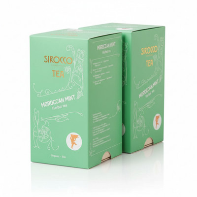 Sirocco Bio Tee Marokkanische Minze 2 x 20 Sachets Nanominze ohne Menthol