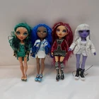 Bundle Series 4 Rainbow High Dolls Jewel, Coco, Mila, Dia with stands