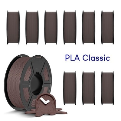 JAYO 10*1.1kg/roll Chocolate PLA Classic 1.75mm 3D Filament Better Toughness