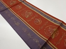 7640237: JAPANESE KIMONO JAPANESE NAGOYA OBI / CHIKUZEN HAKATA / WOVEN STRIPE