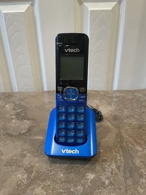 VTech CS6529-4B 4-Handset DECT 6.0 Cordless Phone Blue Phone Tested