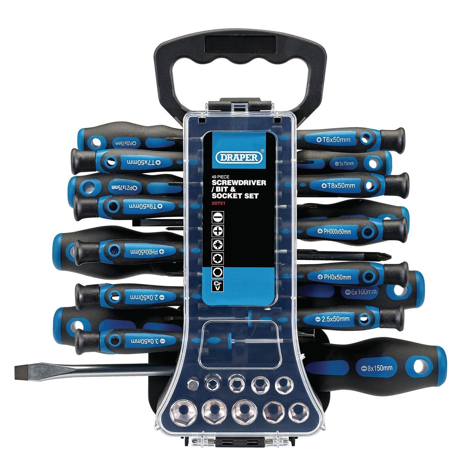 Draper 20721 Screwdriver Socket and Bit Set (49 Piece) - Image 5