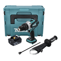Makita Dhp 458 T1J Akku Schlagbohrschrauber 18 V 91 Nm + 1X Akku 5,0 Ah + Makpac