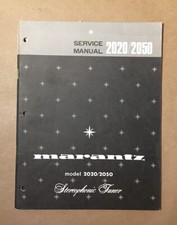 Marantz Model 2020 2050 Tuner Service Manual Original