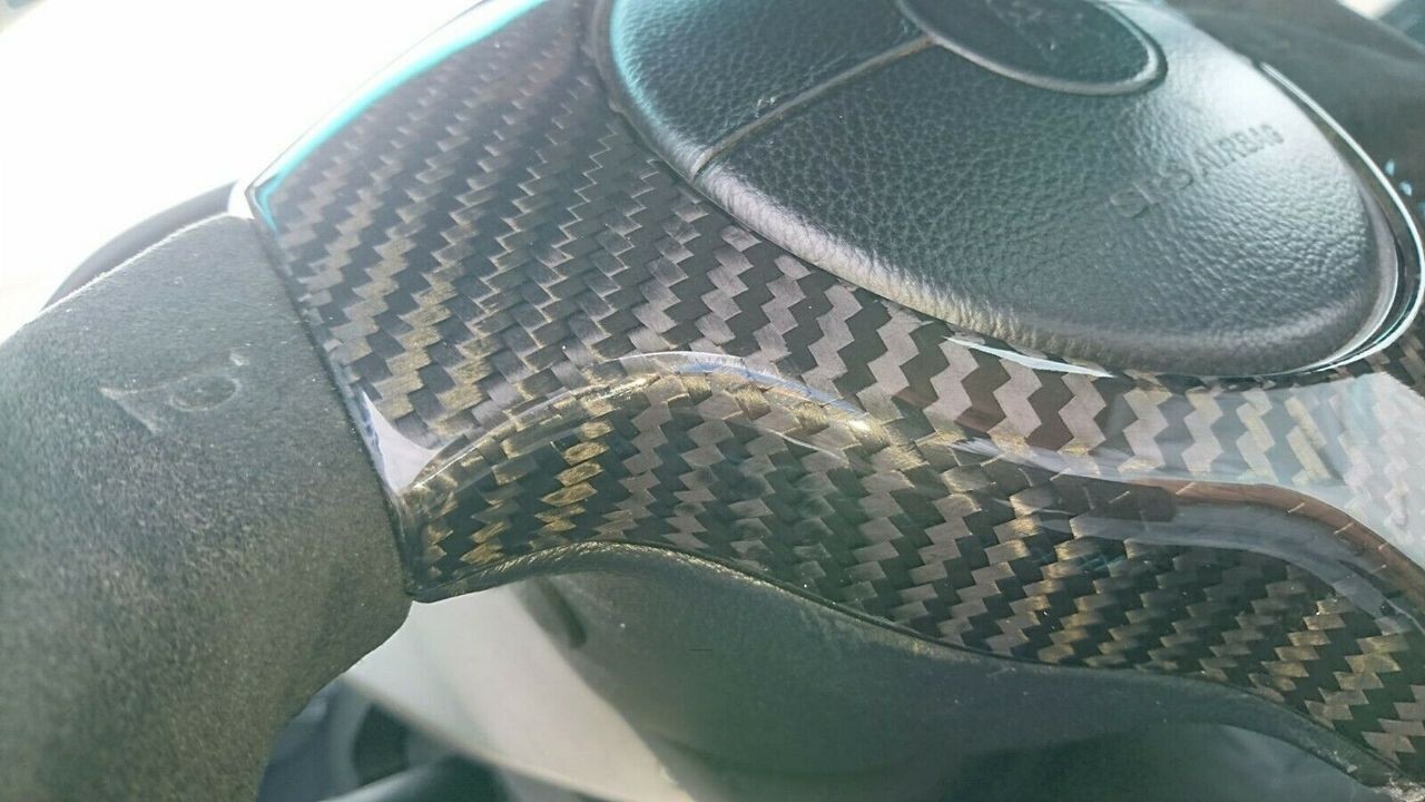 Fit Lamborghini Murcielago 01-10 Carbon Fiber Steering Wheel Center Cover