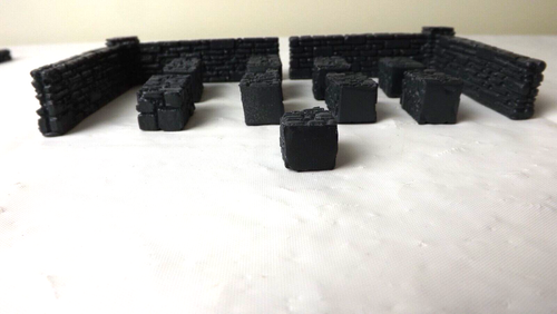 HO/OO SCALE RESIN CAST DRY STONE WALL COUNTRY STYLE FENCING 21 PEICES PRIMED & P - Picture 5 of 5