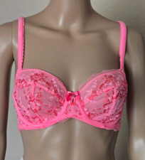 Victoria s Secret Body By Victoria Unlined Demi Bra pink Lace Size 34D