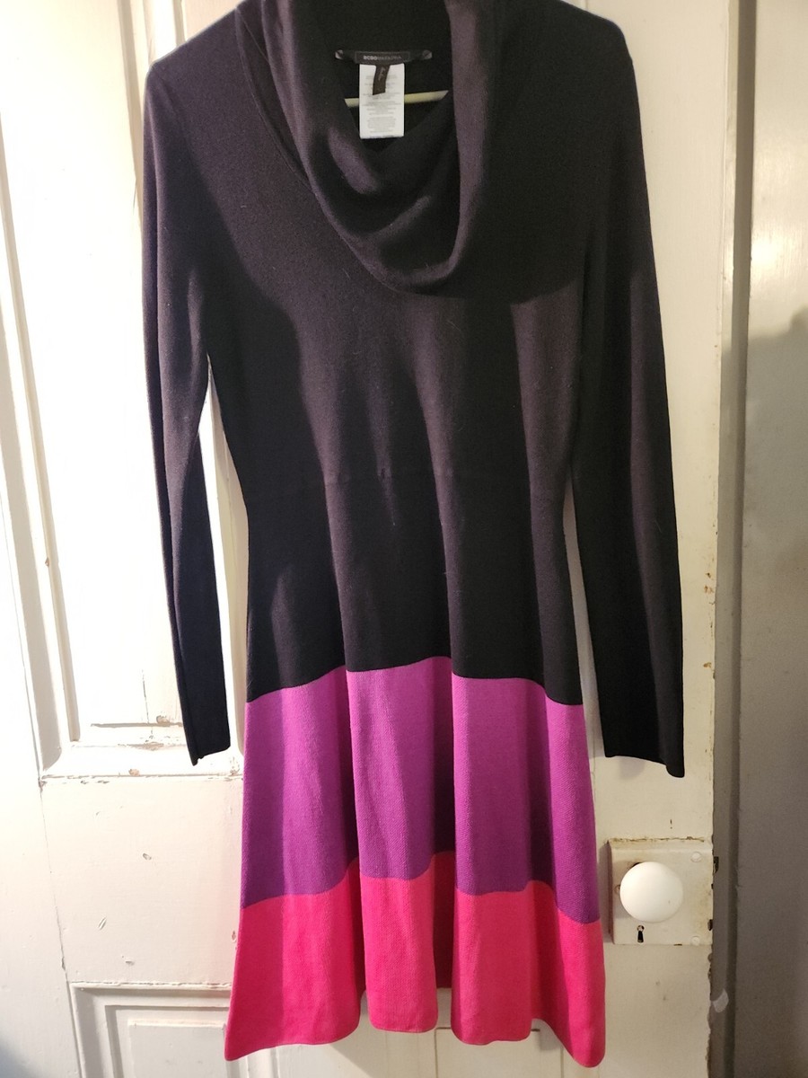 bcbg black sweater dress BCBGMAXAZRIA Black Sweater Dress  Runway Catalog