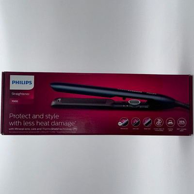 Glätteisen Philips 7000 Series Thermo Shield Ionen Funktionen Keramik blaugrün
