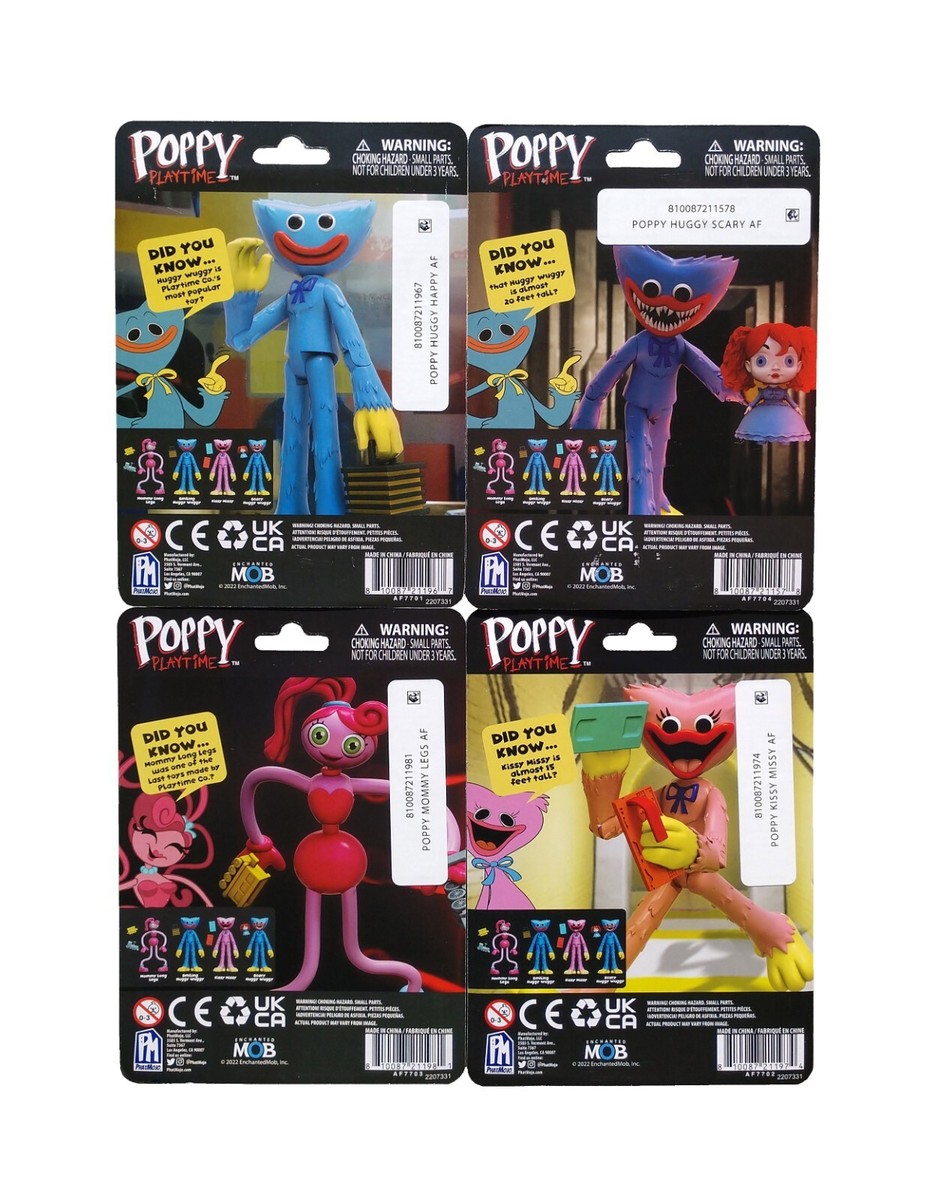 POPPY PLAYTIME SET OF 4 FIGURES KISSY MISSY / MOMMY LONG LEGS / HUGGY WUGGY  ++