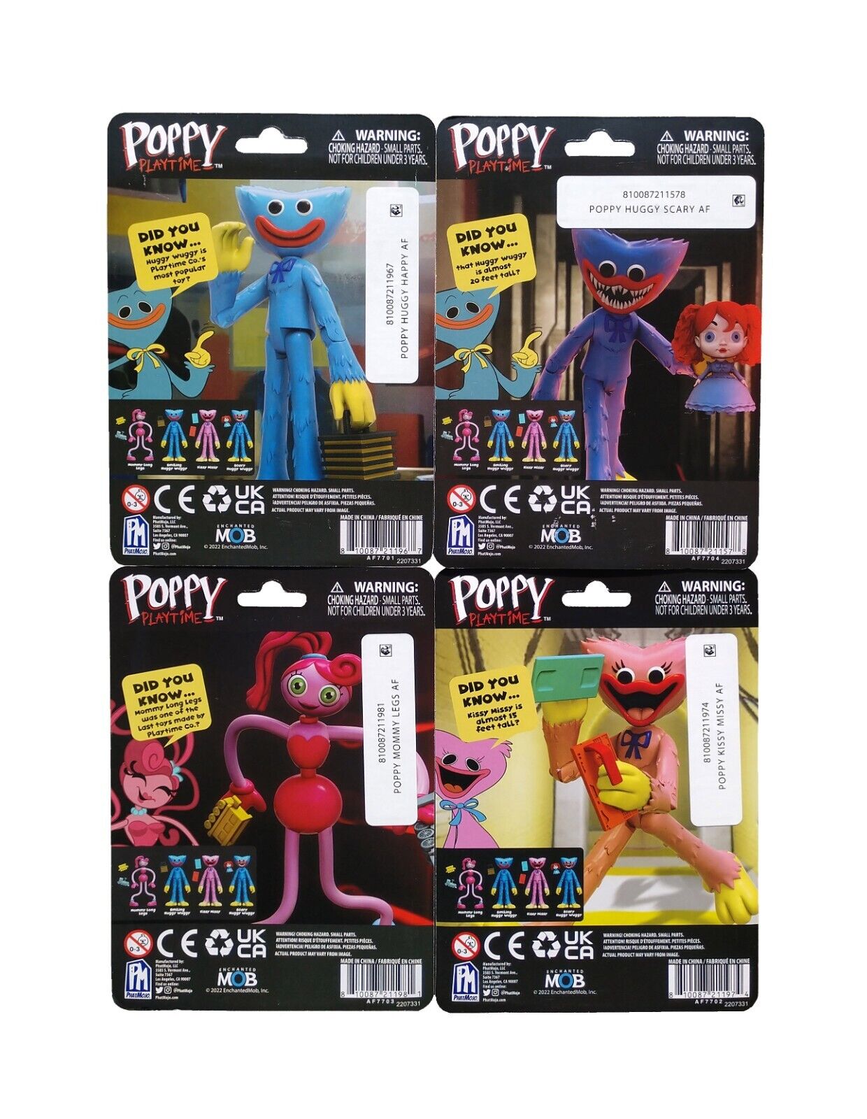 Poppy Playtime Figures Huggy Wuggy Mommy Long legs Kissy Missy Complete  Series 1