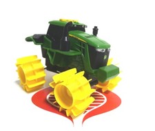  John Deere Plastic Tractor Truck with Sounds 6" Long 4" Tall Untested 