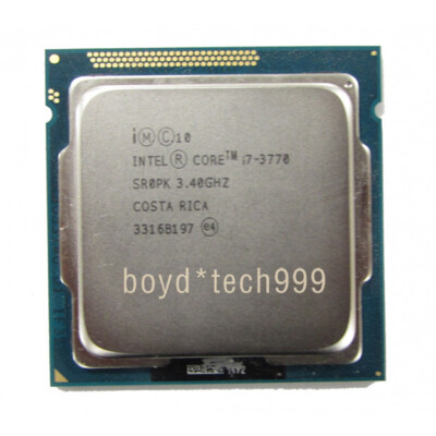 Intel Core i7-3770 CPU cores Socket LGA1155 SR0PK GHz 3400