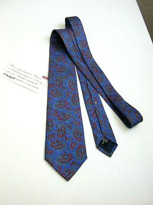 E'... Guido Tonello Neue New Vintage 80 Seide Silk Made In Italy Originale