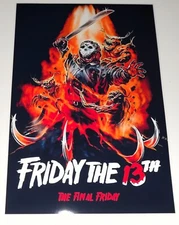 Friday the 13th 9 Jason Goes to Hell Alternate 1993 Poster 19"x13" Final Friday