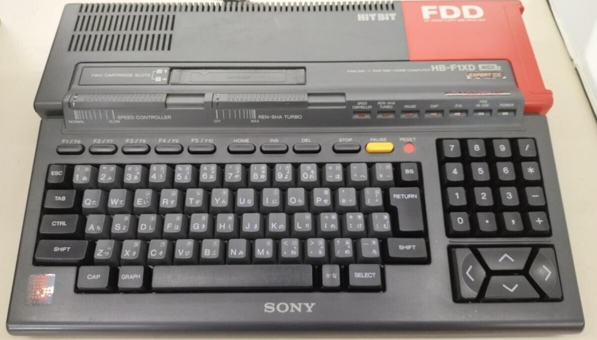SONY HB-F1XD MSX2 HIT BIT Home Computer FDD Z80A RAM 64K SONY HB-F1XD MSX2 HIT BIT Home Computer FDD Z80A RAM 64K