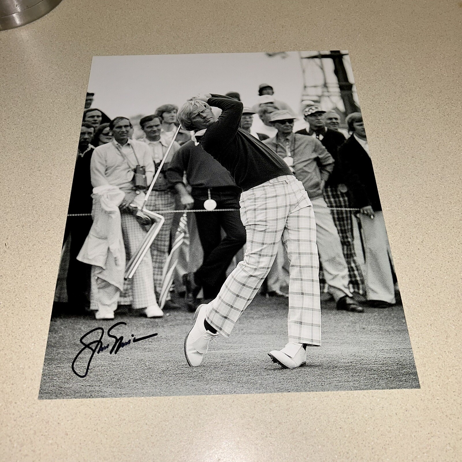 Jack Nicklaus Autographed Signed 11X14 GOLDEN BEAR GOLF MASTERS BECKETT BAS LOA 