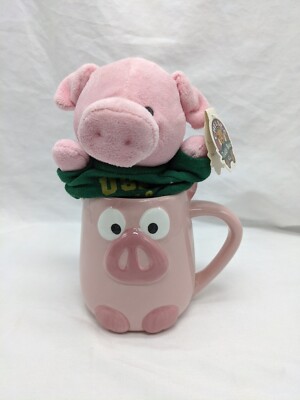 Chelsea Teddy Bear Bean Bag Buddies Pig With Pig Mug