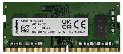 Kingston DDR4 4GB DDR4 RAM Arbeitsspeicher SO DIMM 3200 MHz CL22 1,2 Volt