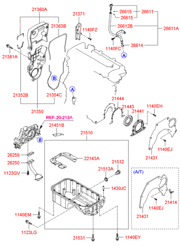 GENUINE BRAND NEW HYUNDAI TIBURON 2007-2008 SCREEN ASSY-OIL | eBay