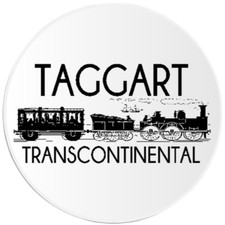 Taggart Transcontinental - 3 Pack Circle Stickers 3 Inch - Atlas Shrugged Galt