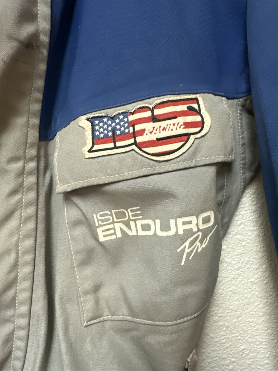 超希少 MSISDE ENDURO PRO GORE-TEX / KEVLAR MS Racing Men Gore-Tex Isde Enduro Pro Jacket Blue Grey Sz M Read