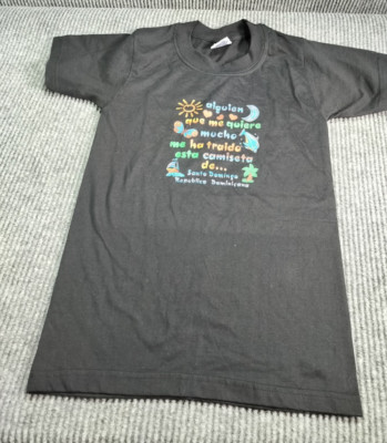 C.U.B Cottons Black T-shirt S-S Youth Size 16 Santo Domingo Republica Domonicana