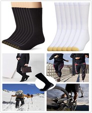 6 12 Pairs Mens Cotton Warm Thermal Cushioned Sports Work Crew Boots Socks 6-12