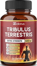 Premium Tribulus Terrestris Energy Booster 9600mg Per Capsule 90-Count FREE SHIP