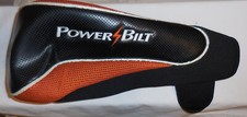 1 ad Power Bilt 1 Headcover Head cover Golf Black color VTG club cover