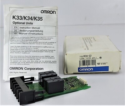 Omron K34-C2 Pressure Meter Relay Card 4314544-9 9221