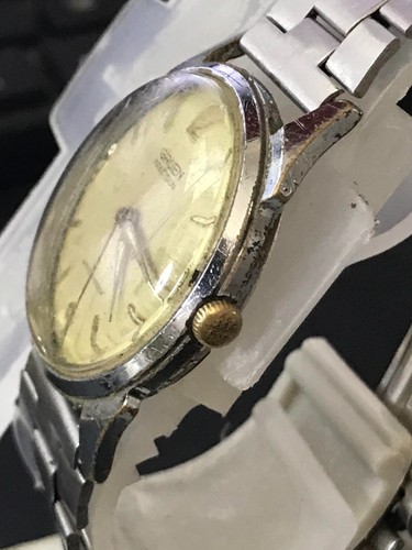Vintage Gruen 34mm Cream Dial Mechanical Manual Wind Men's Watch, Runs (Lot1910) - Picture 6 of 11