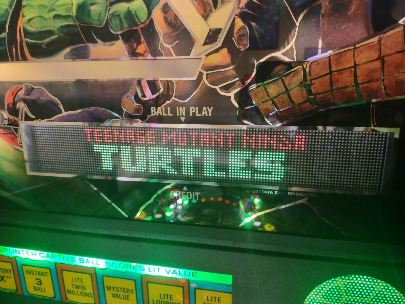 Máquina Pinball Fliperama Tartaruga Ninja ( Data East) - Escorrega o Preço