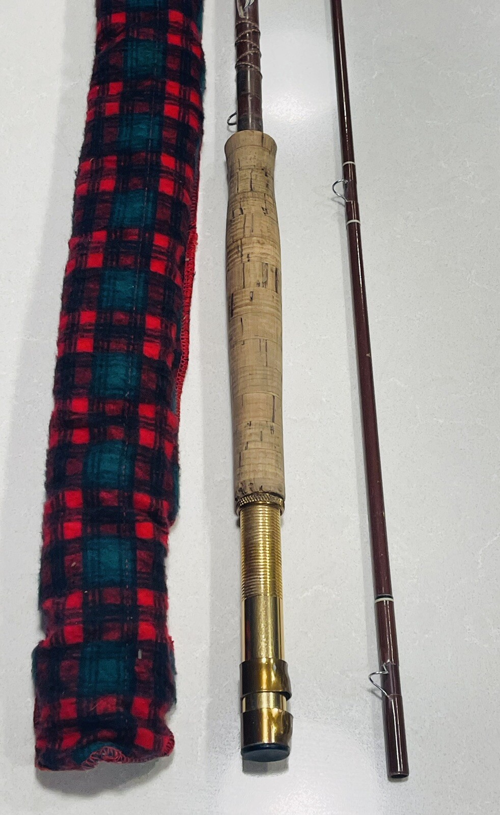 Vintage Fenwick Feralite Fly fishing rod FF75 7'6" W/ Sock Good