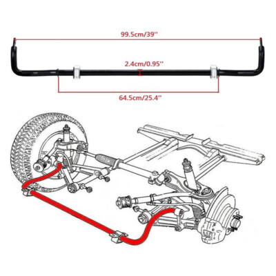 24mm SWAY BAR 92-00 EG EK For HONDA CIVIC 94-01 ACURA INTEGRA DC2