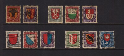 Switzerland - Semi-postal sets 1918-21 used, cat. $ 266.75