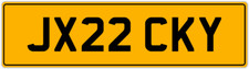 JACK JACKY JACKE JAC JAK JAX PRIVATE REGISTRATION NEW CAR NUMBER PLATE JX22 CKY