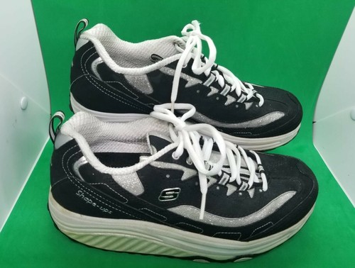 Skechers Shape Ups 12310 Fitness Casua Damenschuhe schwarz/weiß/silber Größe 9,5 - Bild 2 von 11