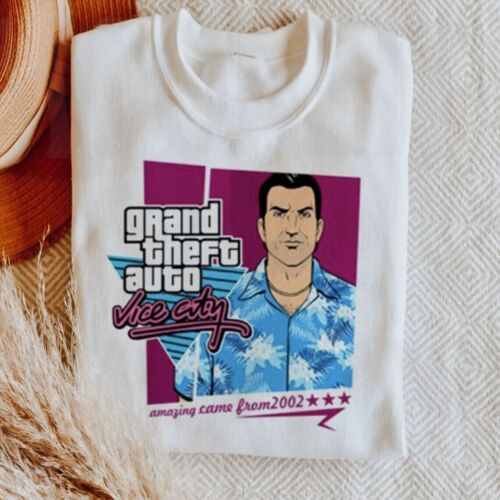 Gta Vice City Ray Liotta Shirt 1954 2022 Funny Classic White Unisex Allsizes - Picture 1 of 5