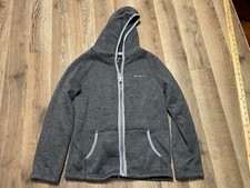 Eddie Bauer Hoodie, Boy's Youth Size Medium, Gray, Full Zip