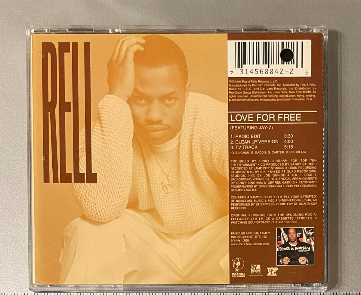 Rell Featuring Jay-Z – Love For Free (CD, Single) | eBay